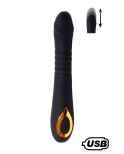 TWIST Noir, Vibromasseur va-et-vient USB en silicone médical, doté de 18 modes de stimulation TWIST Noir, Vibromasseur va-et-vient USB en silicone médical, doté de 18 modes de stimulation