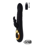 TWIST 2 Noir, Vibromasseur Rabbit va-et-vient USB en silicone médical, doté de 18 modes de stimulation TWIST 2 Noir, Vibromasseur Rabbit va-et-vient USB en silicone médical, doté de 18 modes de stimulation