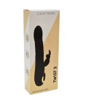 TWIST 2 Noir, Vibromasseur Rabbit va-et-vient USB en silicone médical, doté de 18 modes de stimulation TWIST 2 Noir, Vibromasseur Rabbit va-et-vient USB en silicone médical, doté de 18 modes de stimulation