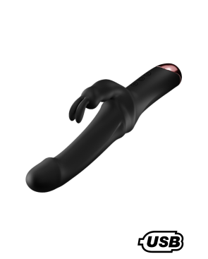 PLAYER, Vibromasseur Rabbit USB, silicone médical doux et lisse, doté de 10 modes de vibration