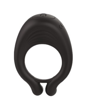 OCTAVE, Cockring Noir dans un silicone médical doux avec 1 mode de vibration 
