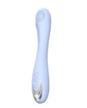 Vibromasseur silicone 10 modes de vibration USB bleu Vibromasseur silicone 10 modes de vibration USB bleu