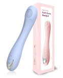 Vibromasseur silicone 10 modes de vibration USB bleu Vibromasseur silicone 10 modes de vibration USB bleu