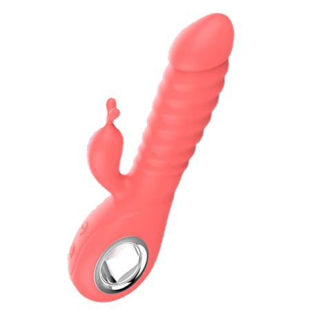 Vibromasseur rabbit rotatif 7 vibrations USB 