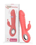 Vibromasseur rabbit rotatif 7 vibrations USB Vibromasseur rabbit rotatif 7 vibrations USB