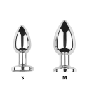 Plug vibrant acier inoxydable anal taille M avec télécommande, USB BOOTY
