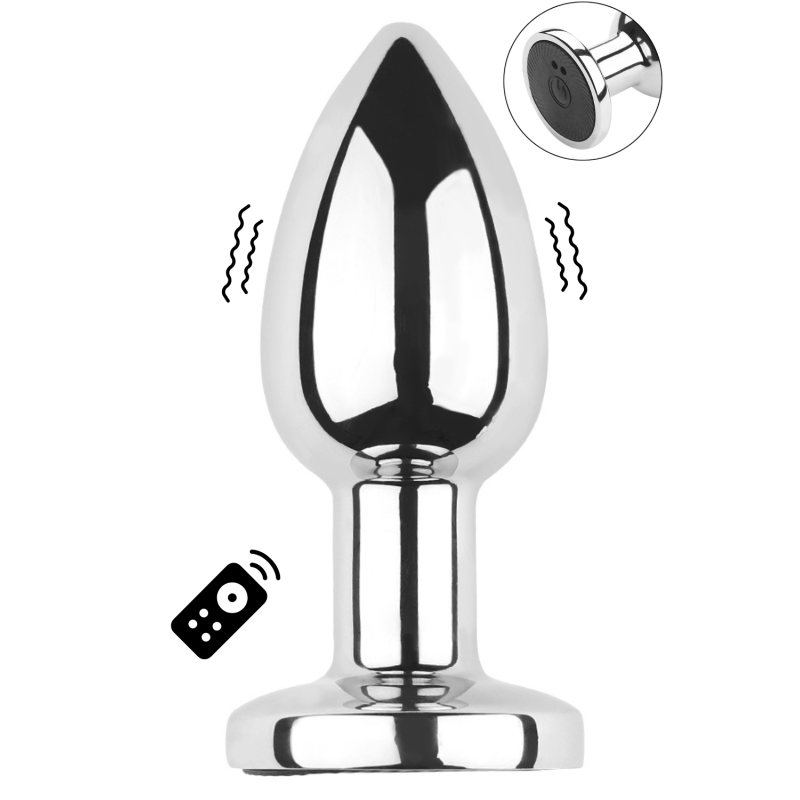 Plug vibrant acier inoxydable anal taille S avec télécommande, USB BOOTY Plug vibrant acier inoxydable anal taille S avec télécommande, USB BOOTY