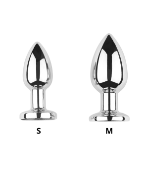 Plug vibrant acier inoxydable anal taille S avec télécommande, USB BOOTY