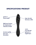 Gode en verre noir haute qualité Dazzling Crystal 1 Satisfyer