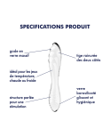 Gode en verre transparent haute qualité Dazzling Crystal 1 Satisfyer Gode en verre transparent haute qualité Dazzling Crystal 1 Satisfyer