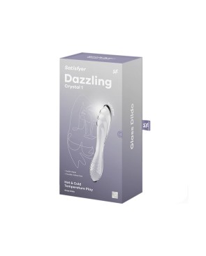 Gode en verre transparent haute qualité Dazzling Crystal 1 Satisfyer 