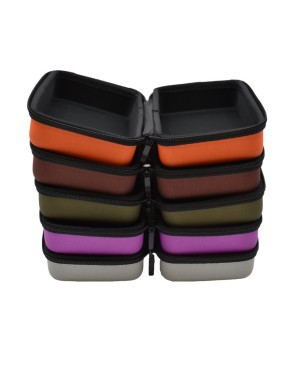 Boite de rangement coquée couleur violette 