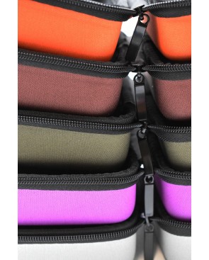 Boite de rangement coquée couleur orange 