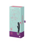 2 en 1 Vibromasseur rabbit et wand noir USB Triple Lover Satisfyer 2 en 1 Vibromasseur rabbit et wand noir USB Triple Lover Satisfyer