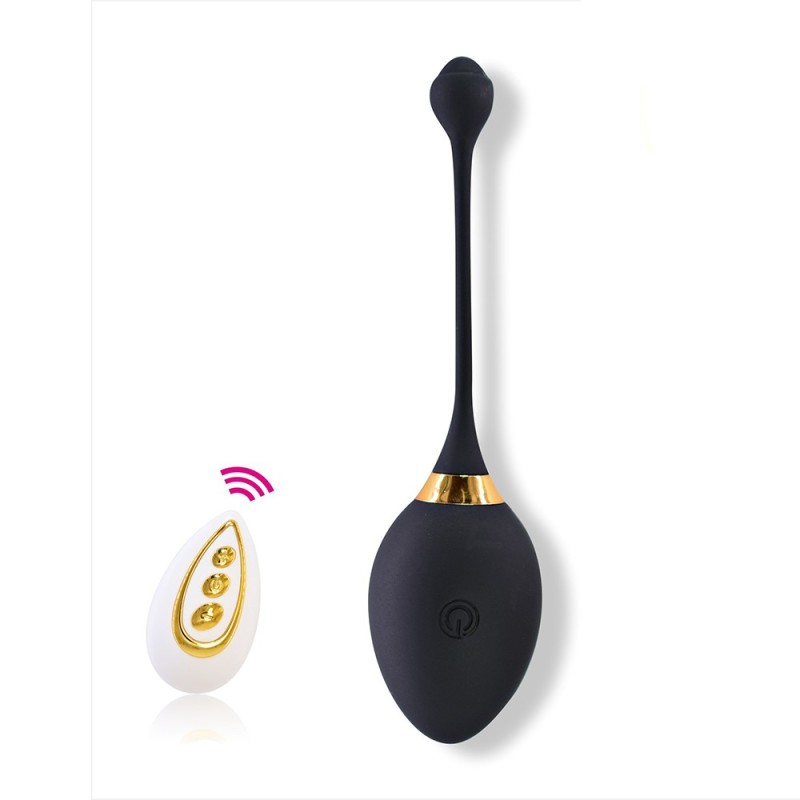 Œuf vibrant noir télécommandé USB noir Œuf vibrant noir télécommandé USB noir