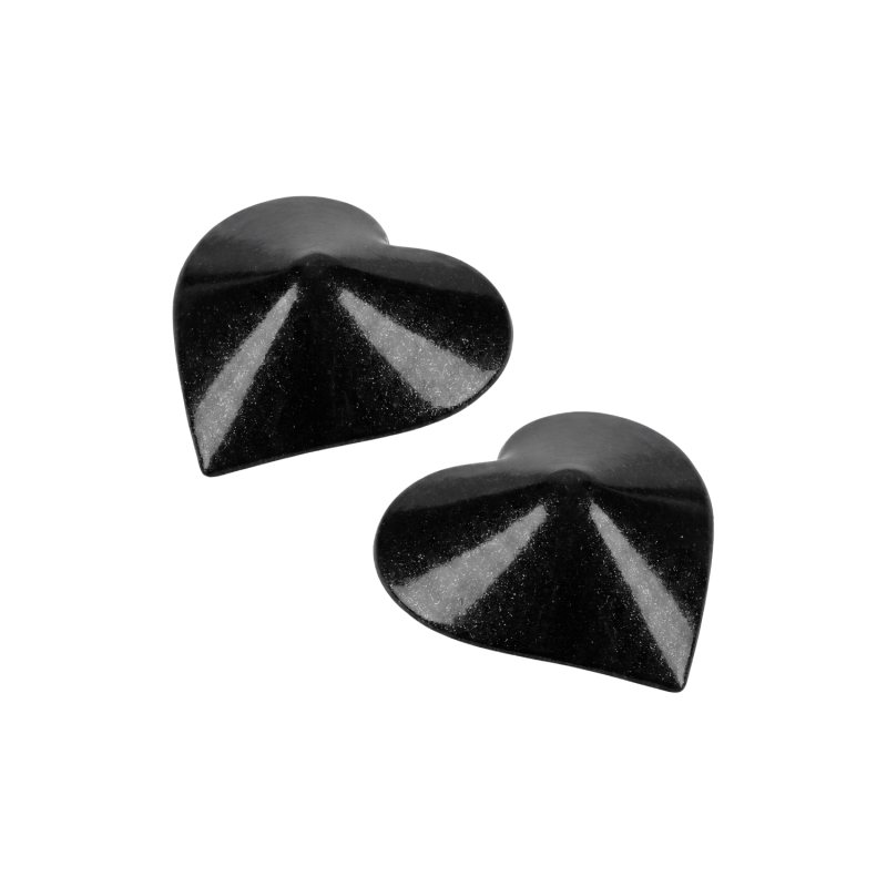 Nipple Métal noir Cache tétons cœur