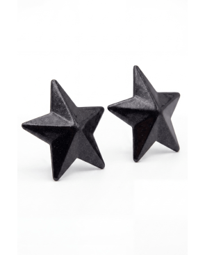 Nipple Métal noir Cache tétons d'étoile