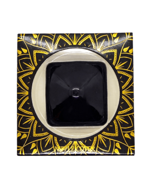 Nipple Métal noir Cache tétons carré