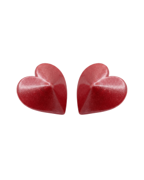 Nipple Métal rouge Cache tétons cœur