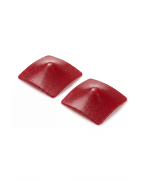 Nipple Métal rouge Cache tétons carré