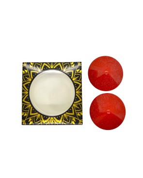 Nipple Métal rouge Cache tétons cône