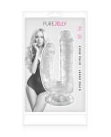 Double gode ventouse transparent Double gode ventouse transparent