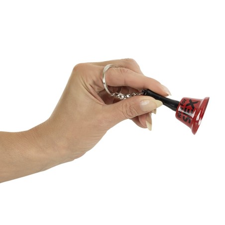 Cloche rouge porte clefs Ring For Sex