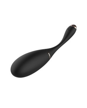 Œuf vibrant télécommandé USB noir avec option commande vocale LOLA-S