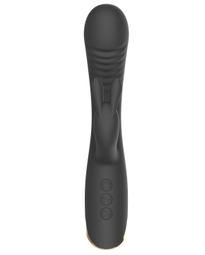 Vibromasseur triple stimulation très puissant noir USB 