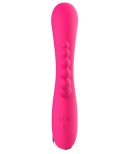 Vibromasseur triple stimulation très puissant rose USB Vibromasseur triple stimulation très puissant rose USB