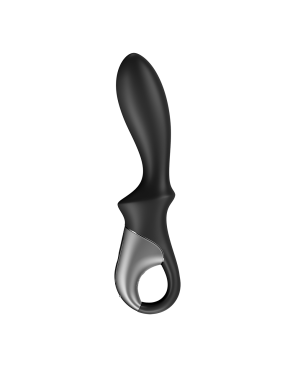Vibromasseur noir USB, chauffant et connecté Heat Climax Satisfyer