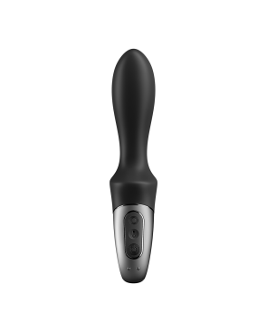 Vibromasseur noir USB, chauffant et connecté Heat Climax Satisfyer