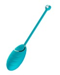Œuf vibrant bleu avec télécommande USB