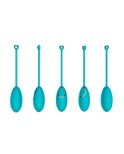 Œuf vibrant bleu avec télécommande USB