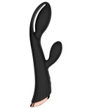 Vibromasseur noir avec stimulateur de clitoris LRIS USB Vibromasseur noir avec stimulateur de clitoris LRIS USB