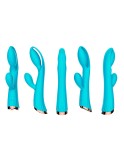 Vibromasseur bleu avec stimulateur de clitoris LRIS USB Vibromasseur bleu avec stimulateur de clitoris LRIS USB