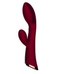 Vibromasseur rouge avec stimulateur de clitoris LRIS USB Vibromasseur rouge avec stimulateur de clitoris LRIS USB