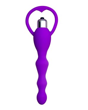 Chapelet anal violet vibrant 