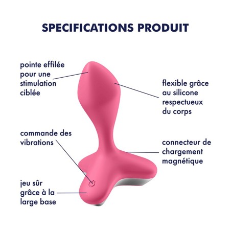 Vibromasseur anal USB rose Game Changer Satisfyer