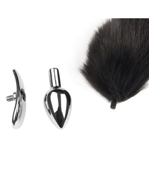 Plug interchangeable aluminium avec queue noire souple