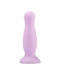 Plug anal ventouse violet pastel taille M