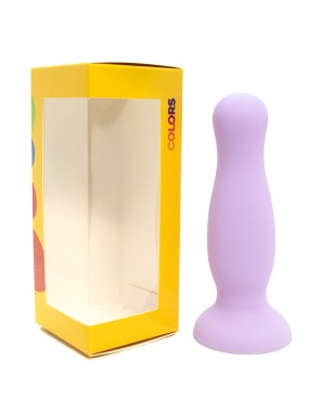 Plug anal ventouse violet pastel taille M 