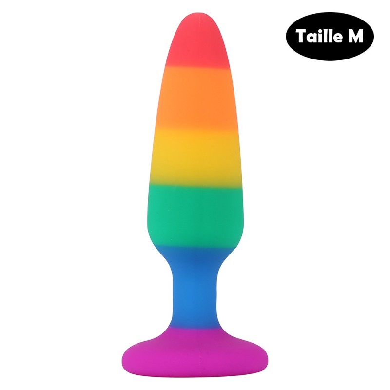 Plug anal multicouleur taille M Plug anal multicouleur taille M