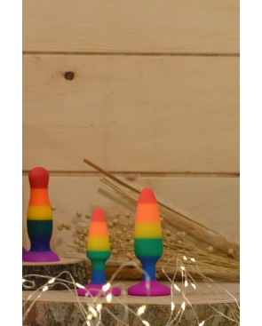 Plug anal multicouleur taille S 
