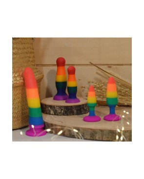 Plug anal multicouleur taille S 