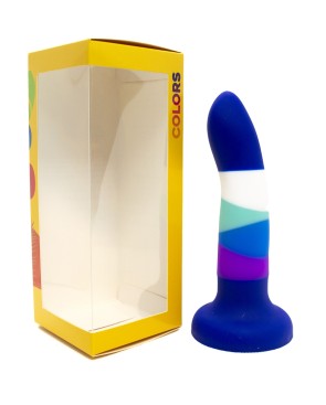 Gode ventouse 6 couleurs bleu 