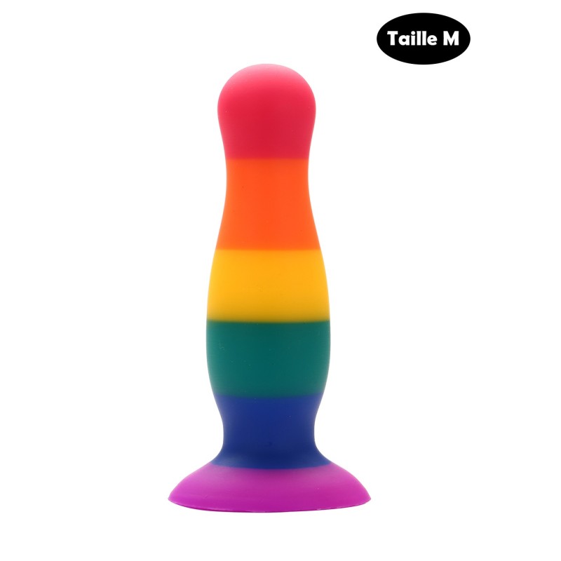 Plug anal ventouse multicouleur taille M Plug anal ventouse multicouleur taille M