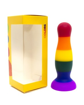 Plug anal ventouse multicouleur taille M 