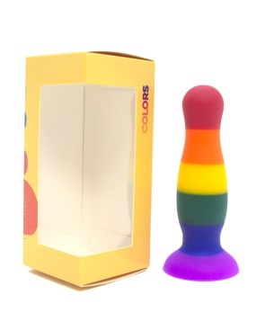 Plug anal ventouse multicouleur taille S 