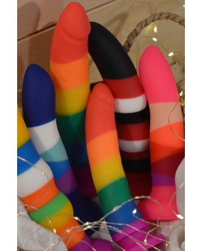 Gode ventouse multicouleur taille S 